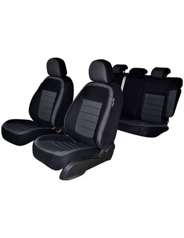 Set Huse Scaun Audi A4 2017- (bancheta Fractionata) Cu Tetiere Spate In Forma De L