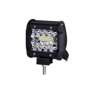 Proiector LED Auto Offroad 60W / 12V-24V, 2530 Lumen, 4"/10 cm, fascicul combinat, negru, off-road, lampă de lucru, bară LED - Reflectoare și lămpi de lucru