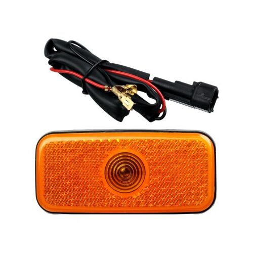Lampă laterală de marcare Ford Transit MK6, MK7 2000-2013, portocalie, completă cu sticlă, garnitură și cablu