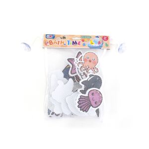 Špongia na kúpanie v sieti, morské zvieratá a dinosaury, 18 ks 147156890 - Hračky do kúpeľa