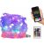Ghirlandă luminoasă LED RGB cu telecomandă și aplicație de pe smartphone