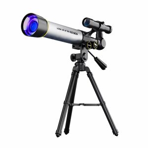 Telescop Astronomic cu Trepied Stabil, 60X, din Aliaj de Aluminiu, 45x23x42cm, Negru-Argintiu 113875923 - Telescop