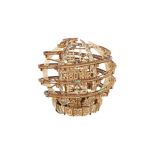 Mechaniczne puzzle 3D, marmurowy tor grawitacyjny, WT, drewno, 773 elementy 113876634