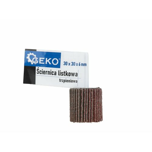 Csiszoló tárcsa fülekkel és rúddal, 30 x 30 x 6 mm, P40, Geko G78730 131335017