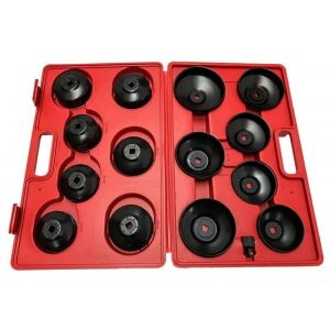 Set 15 chei tubulare, Deget V86210, pentru filtre ulei 121734015 - Extractoare pentru filtru de ulei