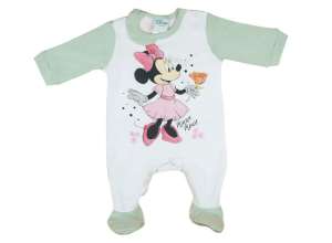 Disney hosszú ujjú Rugdalózó - Minnie Mouse #fehér-zöld