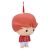 Harry Potter Ron Weasley karácsonyi dísz oldalnézet, 7.5cm, piros pizsamában, figurka