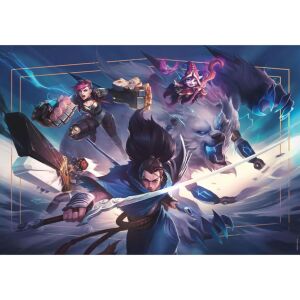 League of Legends 500-teiliges Puzzle mit Charakteren aus dem Spiel, darunter Vi, Jinx und Ashe - Clementoni Puzzle
