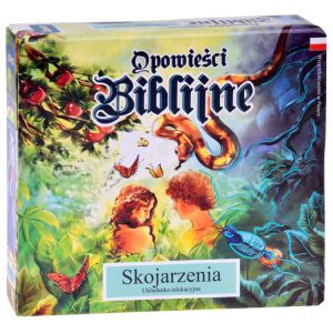 Puzzle Opowieści Biblijne, edukacyjna układanka dla dzieci, poznaj Biblię, 24 elementy, zawiera książeczkę - Puzzle