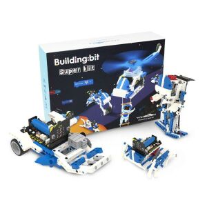 Yahboom Building:bit Super Kit 16-în-1 Set de construcție roboți Micro:bit, STEM Jucărie educațională pentru copii, Învățare prin codare și programare, Compatibil cu Lego - OEM Jocuri de constructie - Lego