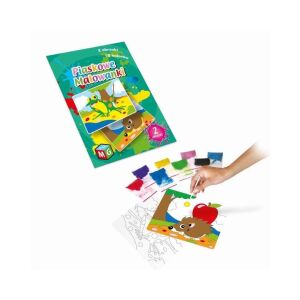 Sada na maľovanie pieskom s žabou a ježkom. Obsahuje 2 obrázky, 10 farieb piesku a aplikátor. Perfektné pre kreatívnu zábavu detí! - Nafukovacie hračky&plážové hračky