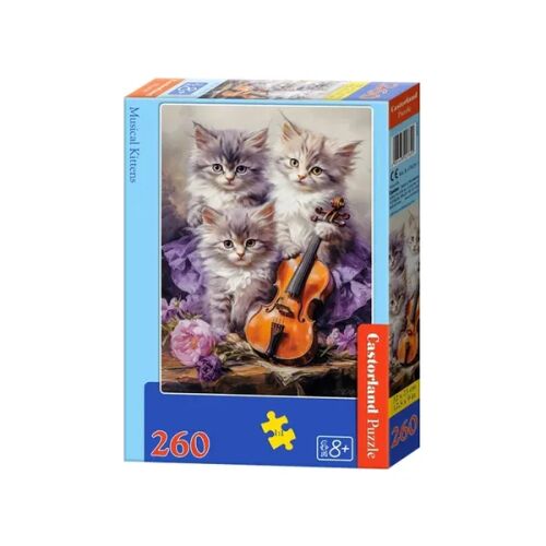 Castorland Puzzle Muzyczne Kotki 260 elementów pudełko