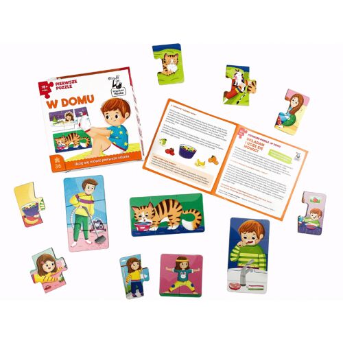 Kapitan Nauka W Domu puzzle 36 elementów, nauka codziennych czynności
