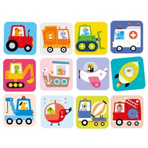 CzuCzu Duuuże Memory Vehicles kártyák, jármű memóriajáték - CzuCzu