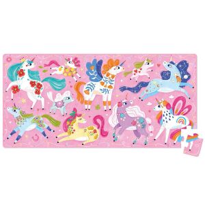 CzuCzu 60-teiliges Einhorn-Puzzle mit 10 verschiedenen Einhörnern, perfekt für Kinder ab 4 Jahren - Puzzle & Rätsel