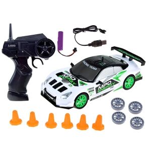 MPO Energy RC Drift Auto s diaľkovým ovládaním, batériou, nabíjačkou, náhradnými pneumatikami a kužeľmi - Autá a vozidlá