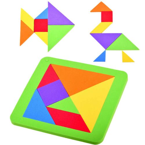 Pena puzzle, tangram puzzle, farebný puzzle, ZA3343, logická hra, puzzle pre deti, vzdelávacia hračka, hračka pre predškolákov, hračka pre batoľatá
