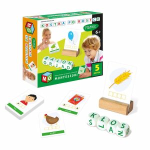 Dice by Dice Schreibspiel mit Würfeln und Bildkarten, Montessori Lernspielzeug - Schaukelpferde, Schaukeltiere und Entwicklungsspiele für Kinder im Kindergartenalter
