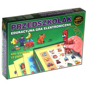 PRZEDSZKOLAK Elektronická vzdelávacia hra s perom a kartami - Hračky pre rozvoj škôlkarov