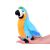 Kicsi kék ara papagáj plüss játék kézben, 22cm