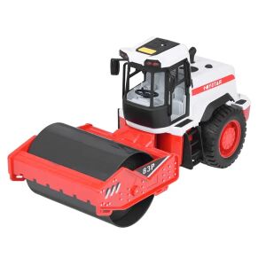 Smyk Jucărie Compactor Rutier, Vehicul de Construcție Alb și Roșu cu Efecte Sonore și Luminoase - Mașină de lucru pentru copii