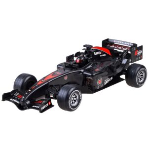 Čierne hračkárske auto Formuly 1 so svetlami a zvukmi, pohľad 3/4 - Autá a vozidlá