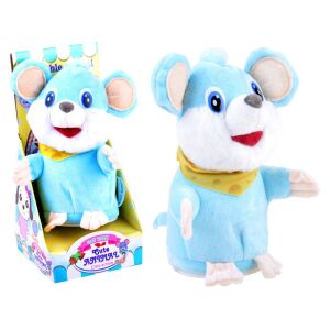 Jucărie de Pluș Mouse Vorbitor, Mouse Interactiv Repetabil, ZA3240SZ, Colecția Animalelor Drăguțe - Plușuri interactive