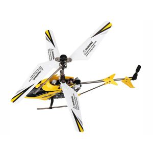 Syma S107H 2,4 GHz-es RC helikopter, sárga és fekete színben, felülnézet - Syma