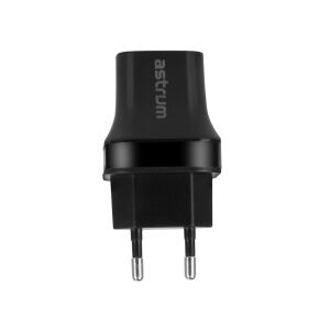 Astrum CH220 fekete prémium hálózati töltő 2xUSB, 2x Smart IC - Astrum