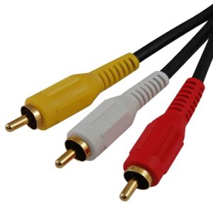 Astrum 3xRCA apa - 3xRCA apa 3.0 méter Videó kábel kék CB-3RCA03-BL 113887989 - RCA kábel