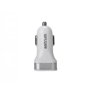 Astrum CC340 (új verzió) fehér - ezüst autós töltő 4.8A 2USB 24W 113888026 - Astrum