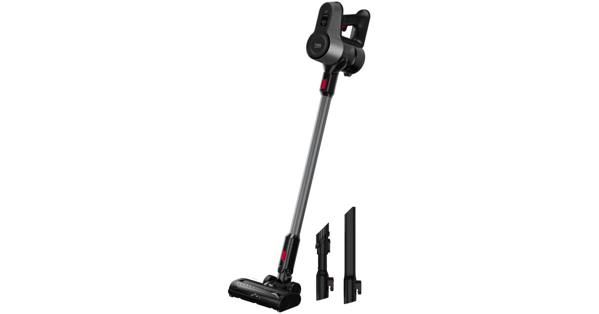 Beko VRT74225VI ErgoClean® Pro 2-v-1 zvislý vysávač, 25,2 V, až 45 min., objem 0,55 l, PerformCyclone®, filter Hepa 10, LED displej, čierny 113888143