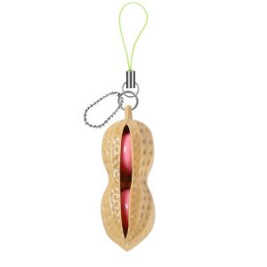 Anti-stressz mogyoró kulcstartó játék, Peanut Fidget Toy, Krém