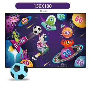 Set joc fotbal Flippy, poartă 150x100cm, tematică spațială, activitate pentru copii - Jucarii pentru activitati in aer liber