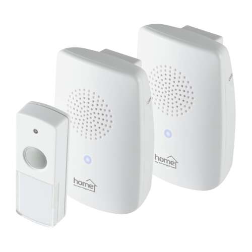 Home Wireless Doorbell Kit, 2 Chimes, 1 Push Button, 100m Range