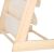 Dechland children's wooden book and toy storage stand, beige, close-up of the bottom of the stand