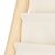 Dechland children's wooden book and toy storage stand, beige, close-up of the fabric pocket