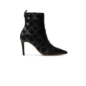 Schwarze Guess FL8DAF Damen-Stiefeletten mit spitzer Zehenpartie und hohem Absatz - Schuhe für Damen