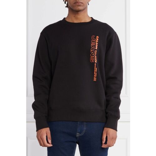 Calvin Klein Jeans férfi fekete pulóver, hosszú ujjú, 2XL méret