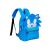 Sonic the Hedgehog blauer Rucksack mit kariertem Muster, Seitenansicht