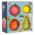 Balenie sady puzzle Fruit Cube, 4 diely, broskyňa, citrón, pomaranč, hruška, pre deti od 3 rokov