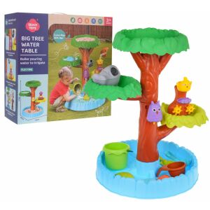 Beach Toys Großer Baum Wassertisch, Outdoor-Wasserspiel für Kinder, ab 3 Jahren, mit Wassergießen und Bewässerungssystem, inklusive Eimer, Gießkanne, Formen, Schaufel, Rechen - Aufblasbare Spiele & Strandspielzeug