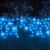 Luminițe de Crăciun albastre în formă de gheață, 600 LED, 30 metri, luminițe în formă de gheață, luminițe de Crăciun pentru exterior, decorațiuni de Crăciun