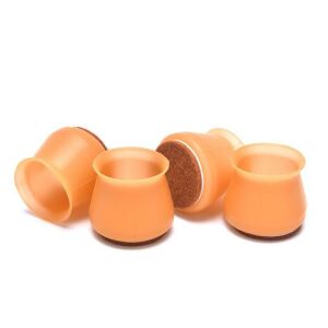 4db Barna Szilikon Bútor Láb Védő – Padlókarcolás Elleni Védelemhez 113904963 - Padlóvédő bútorláb alátét