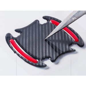 Piros-fekete karcolásvédő fólia autófogantyú alá, tartós védelem autókhoz 113909987 - Homyl