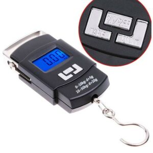 Hordozható akasztós digitális mérleg, maximum 50 kg teherbírással, utazáshoz és háztartási használatra 113915107 - Bőrönd kiegészítő