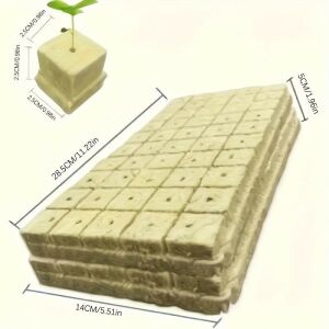 100db Föld nélküli Hidroponikus Palánta Nevelő Kocka Készlet 113916096 - Palántanevelő tálca