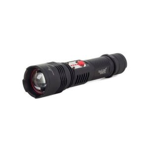 Bailong W767 taktikai zseblámpa zoom funkcióval, USB-n keresztül tölthető, fekete - Bailong