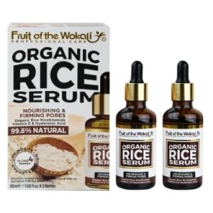 Zestaw 2 Serum Przeciwzmarszczkowych i Ujędrniających, Wokali, Organic Rice Serum, z Ryżem, Witaminą E i Kwasem Hialuronowym 113921555 - Serum do twarzy