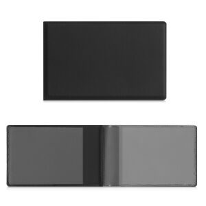 Obal na medzinárodný očkovací preukaz a pas, Kwmobile, čierny, ekologická koža, 54010.01 113921701 - Doplnky oblečenia